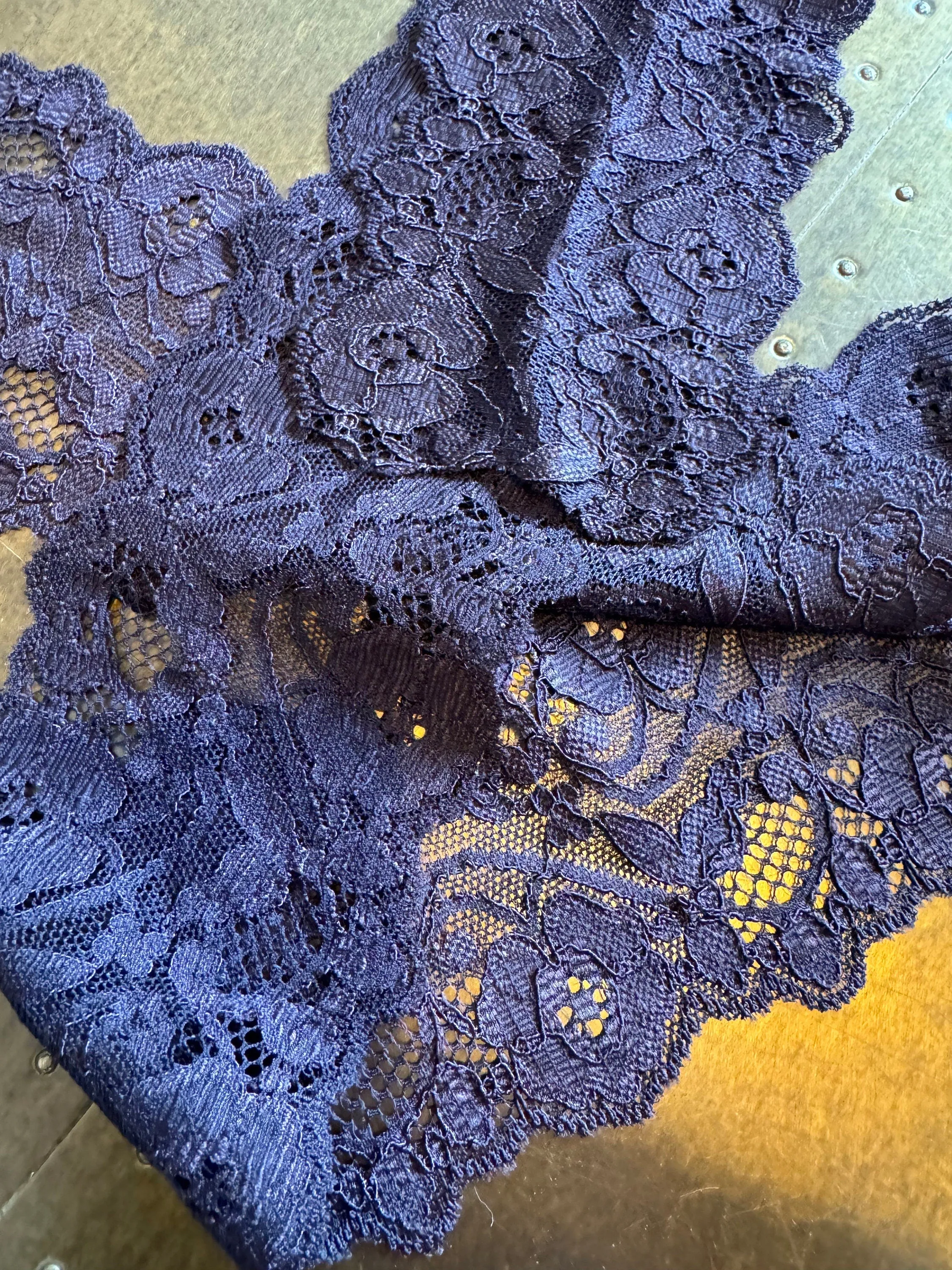Wide Lace, 3 1/4” Wide Stretch Lace, Lace Trim, 8cm Lace, Fashionable Lace, Bandau Lace, Wide Lace, Floral Lace, Lingerie, Double Scallop