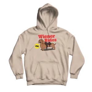 Wiener Rides Sand Hoodie