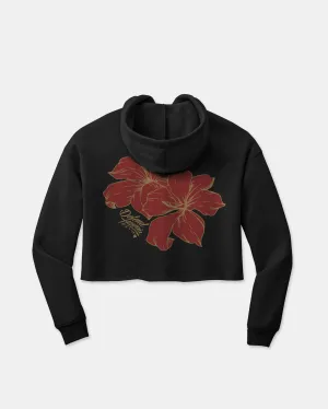 WILD HIBISCUS Crop Hoodie