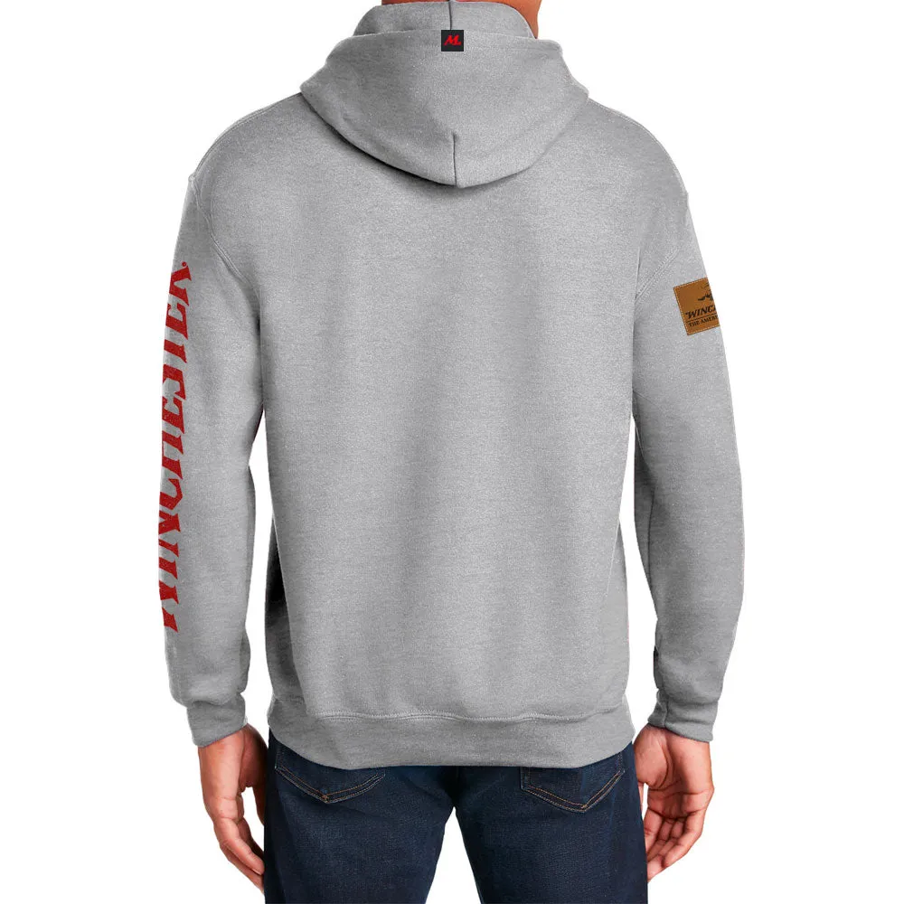 Winchester Legend - Skull Flag USA - Fleece Pullover Hoodie