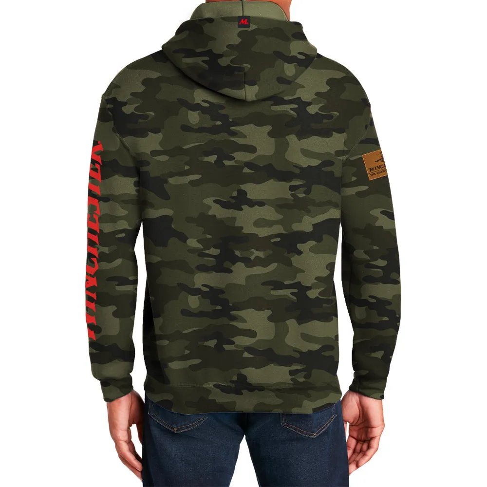 Winchester Legend - Skull Flag USA - Fleece Pullover Hoodie