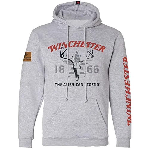 Winchester Legend - Skull Flag USA - Fleece Pullover Hoodie
