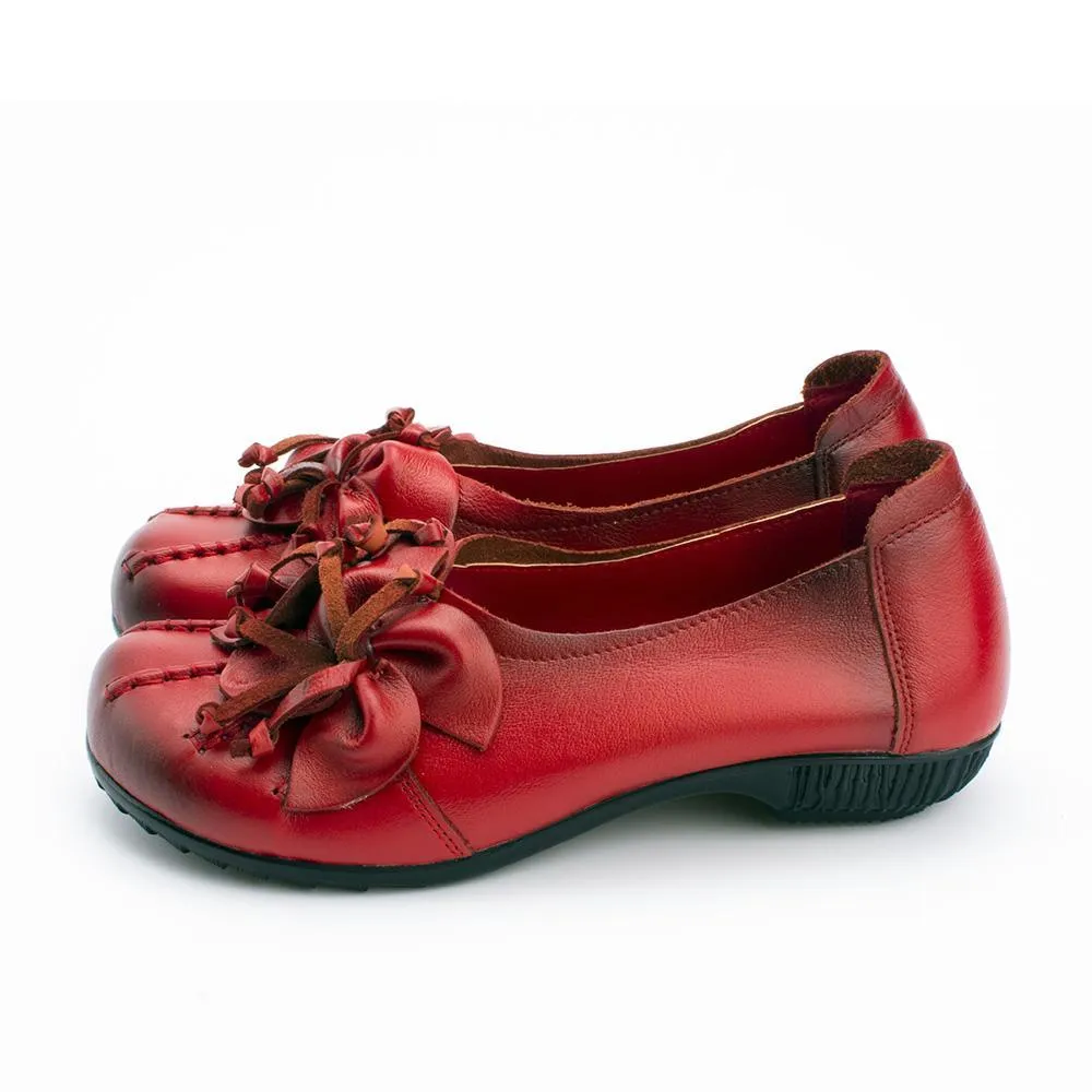 Women Flats Genuine Leather Shoes Women Casual Loafers