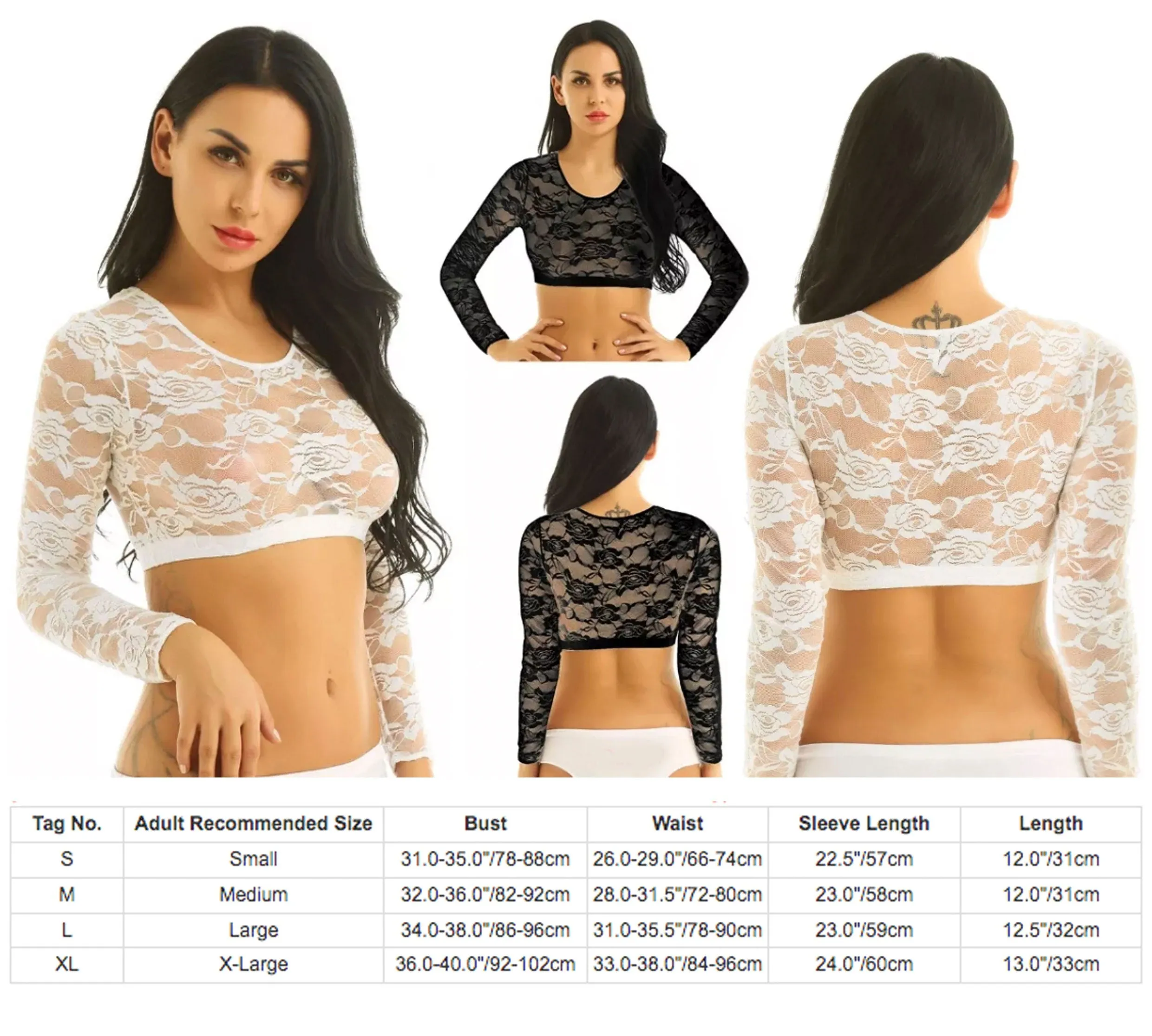 Womens Crop Top | See Through Crop Top | Sheer Crop Top | Lace Cami