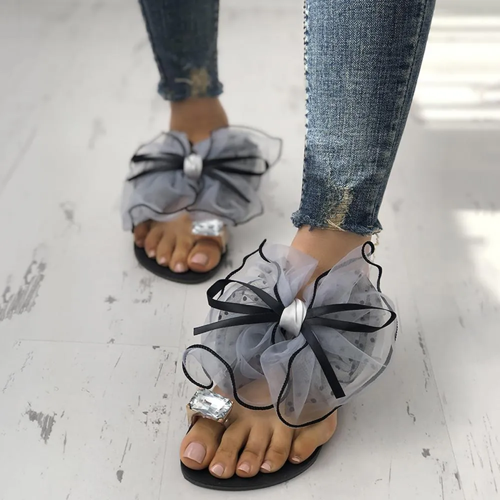 Women's Cute Bowtie Decorate Non-Slip Sandals