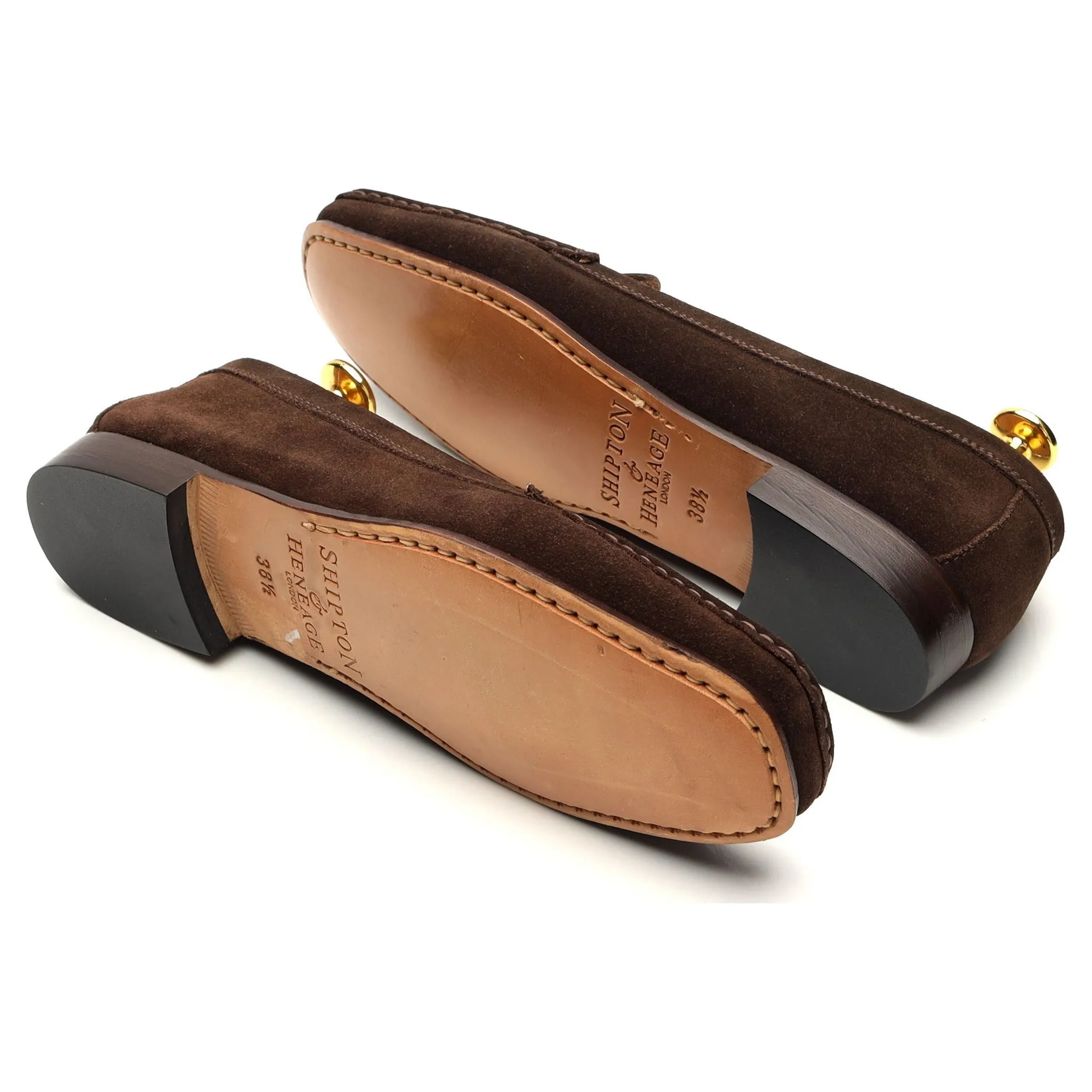 Women's Dark Brown Suede Loafers UK 5.5 EU 38.5