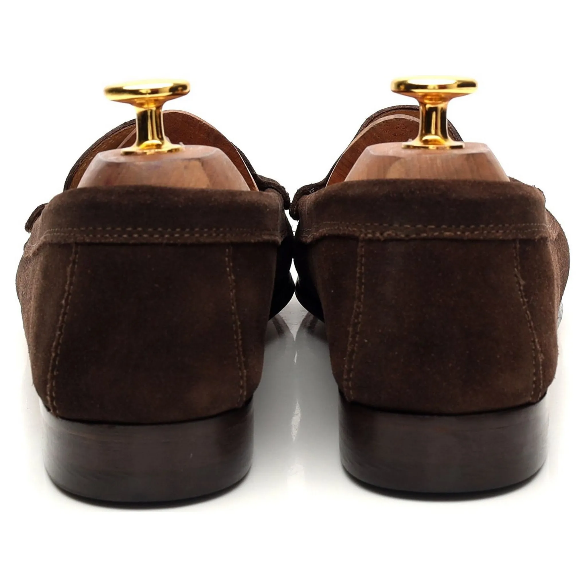 Women's Dark Brown Suede Loafers UK 5.5 EU 38.5
