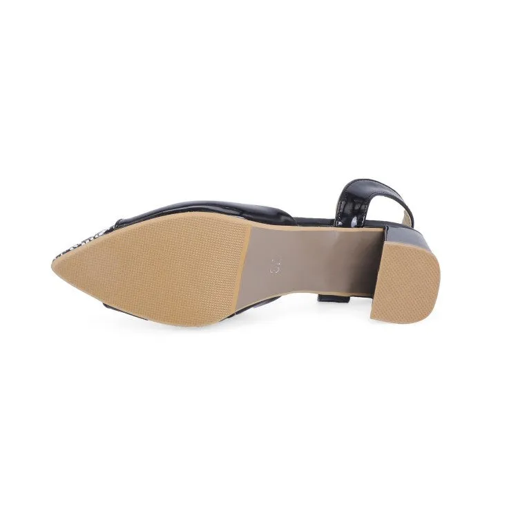 Women's Mid Heel Slingbacks Sandals