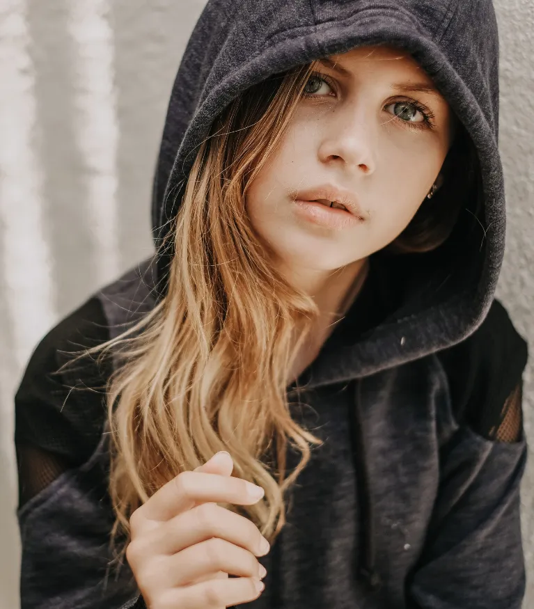 Women's Organic Cotton Cold Shoulder Hoodie