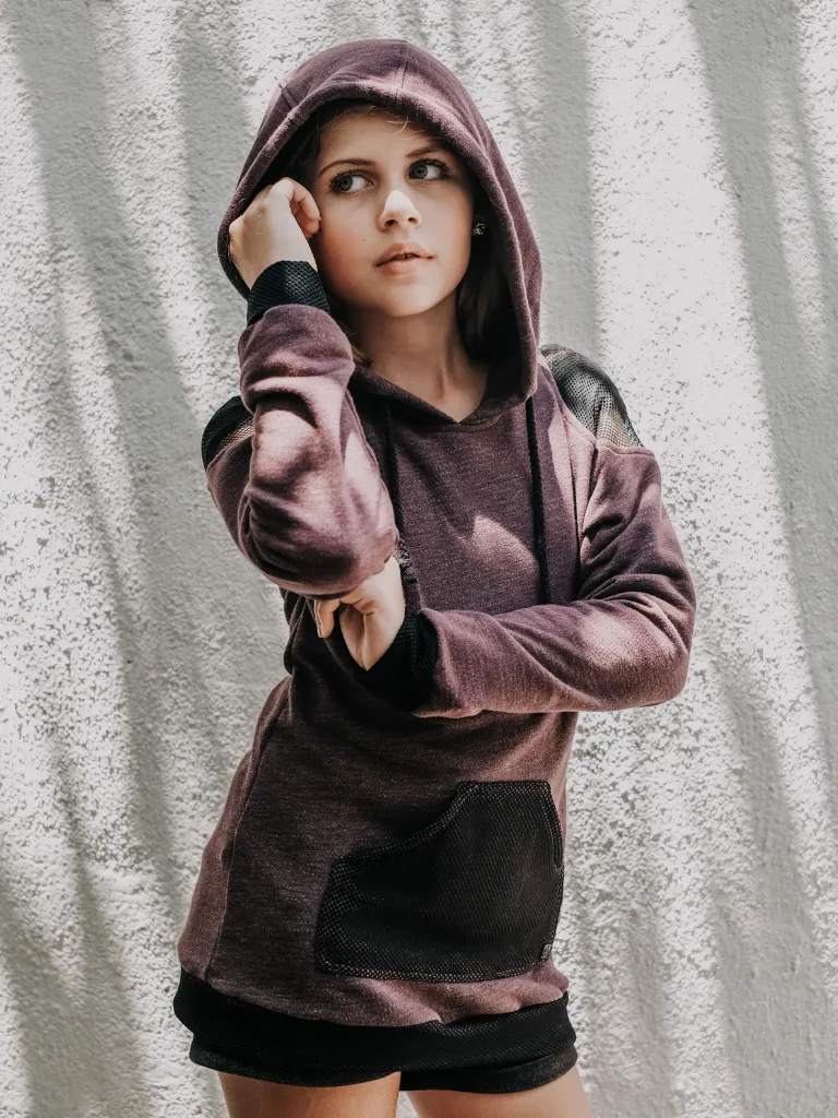 Women's Organic Cotton Cold Shoulder Hoodie