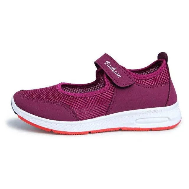 Women's Shoes  Sneakers Flat Casual Shoes Woman Mesh Loafers