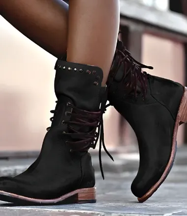 Women's studded rustic charm boots