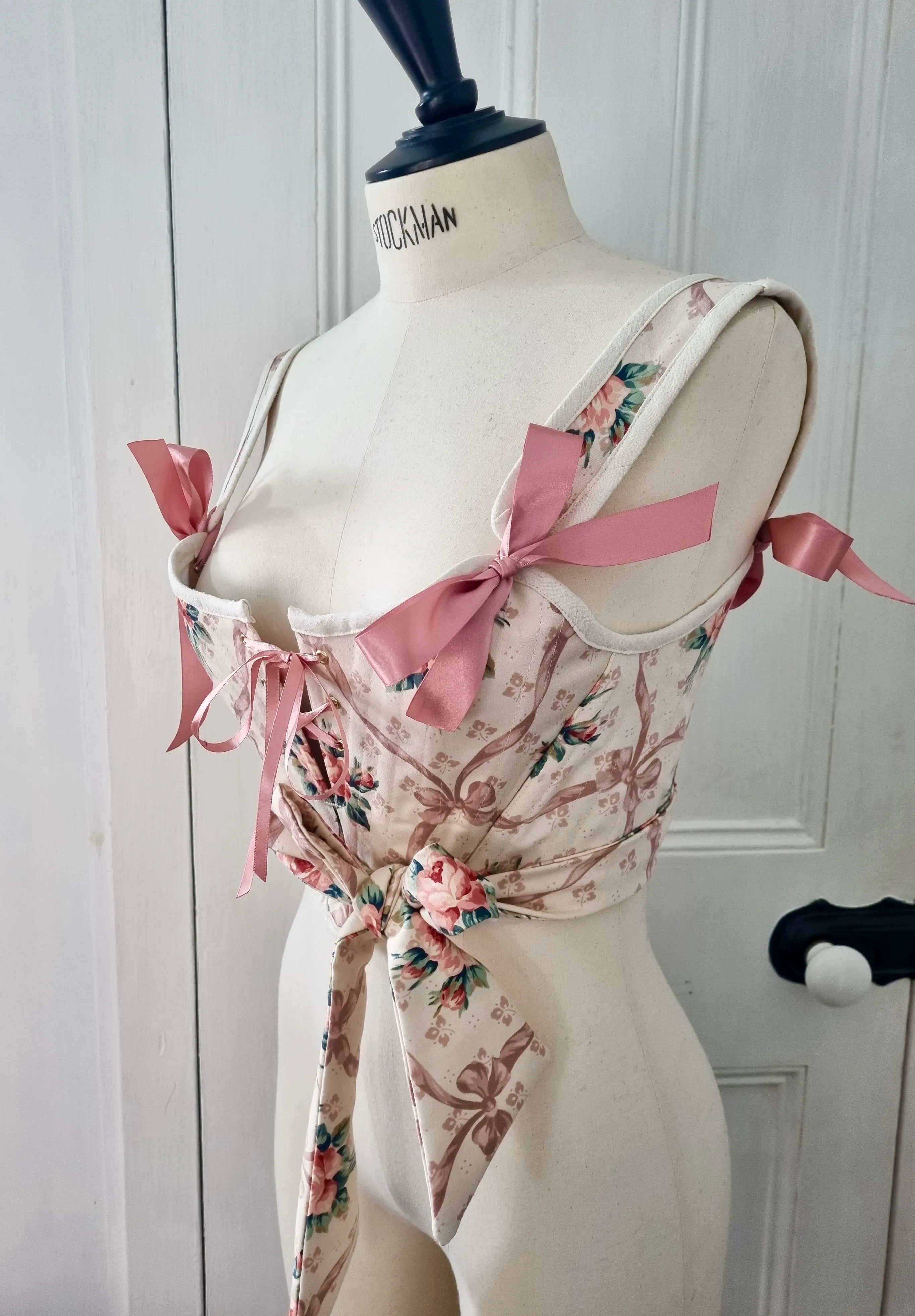 Wrap Around Patchwork Stays Size S: Bust 32-34 Waist 26-28