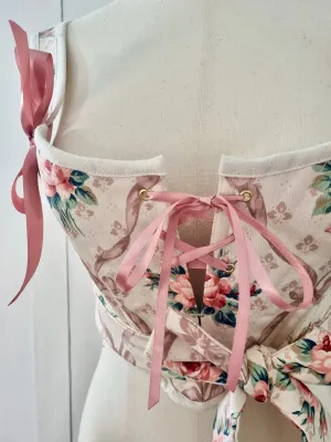 Wrap Around Patchwork Stays Size S: Bust 32-34 Waist 26-28