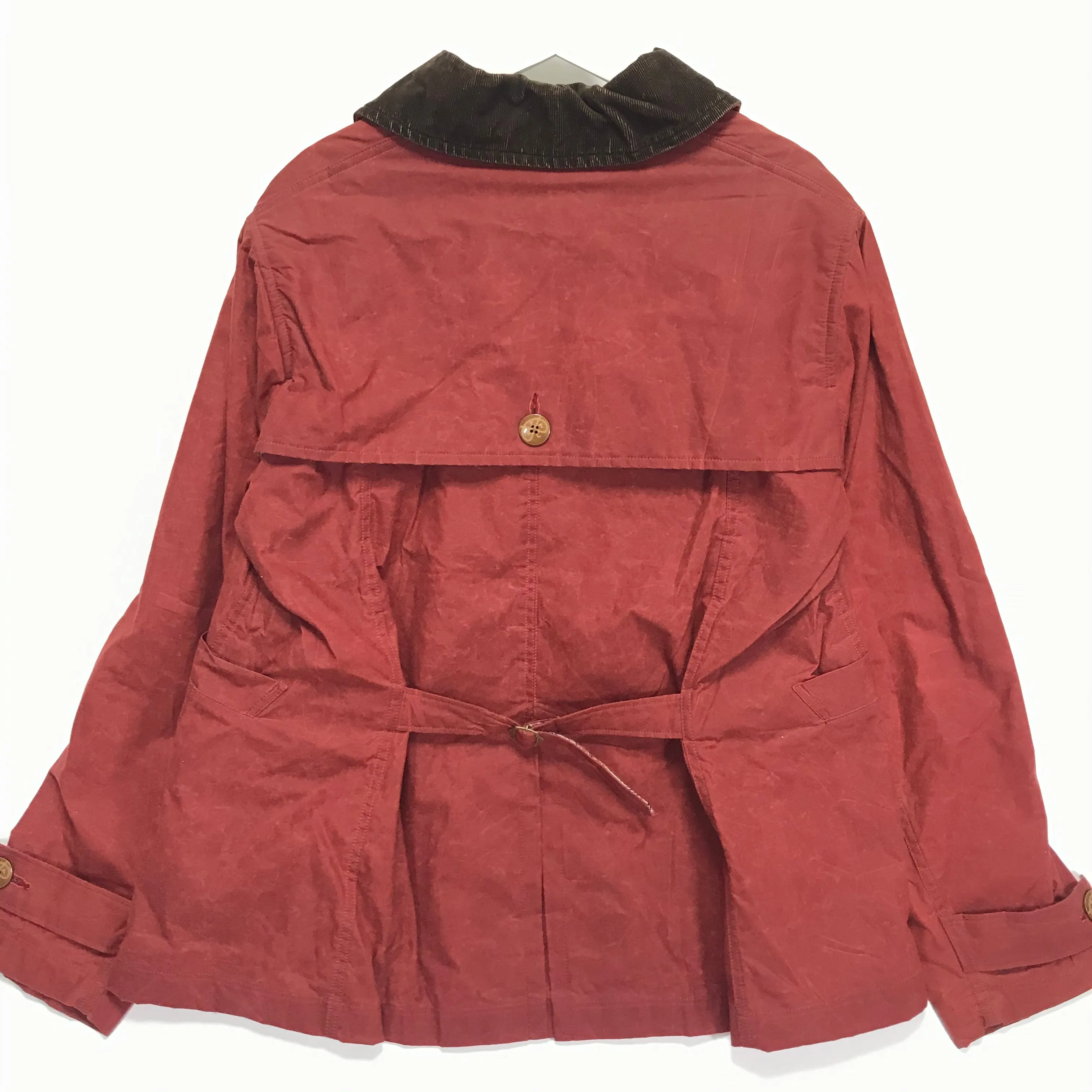 [XL] Kapital Waxed Cotton Peacoat Jacket Red