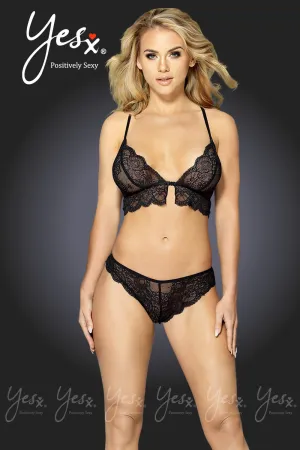 YesX Black Lingerie Set 234