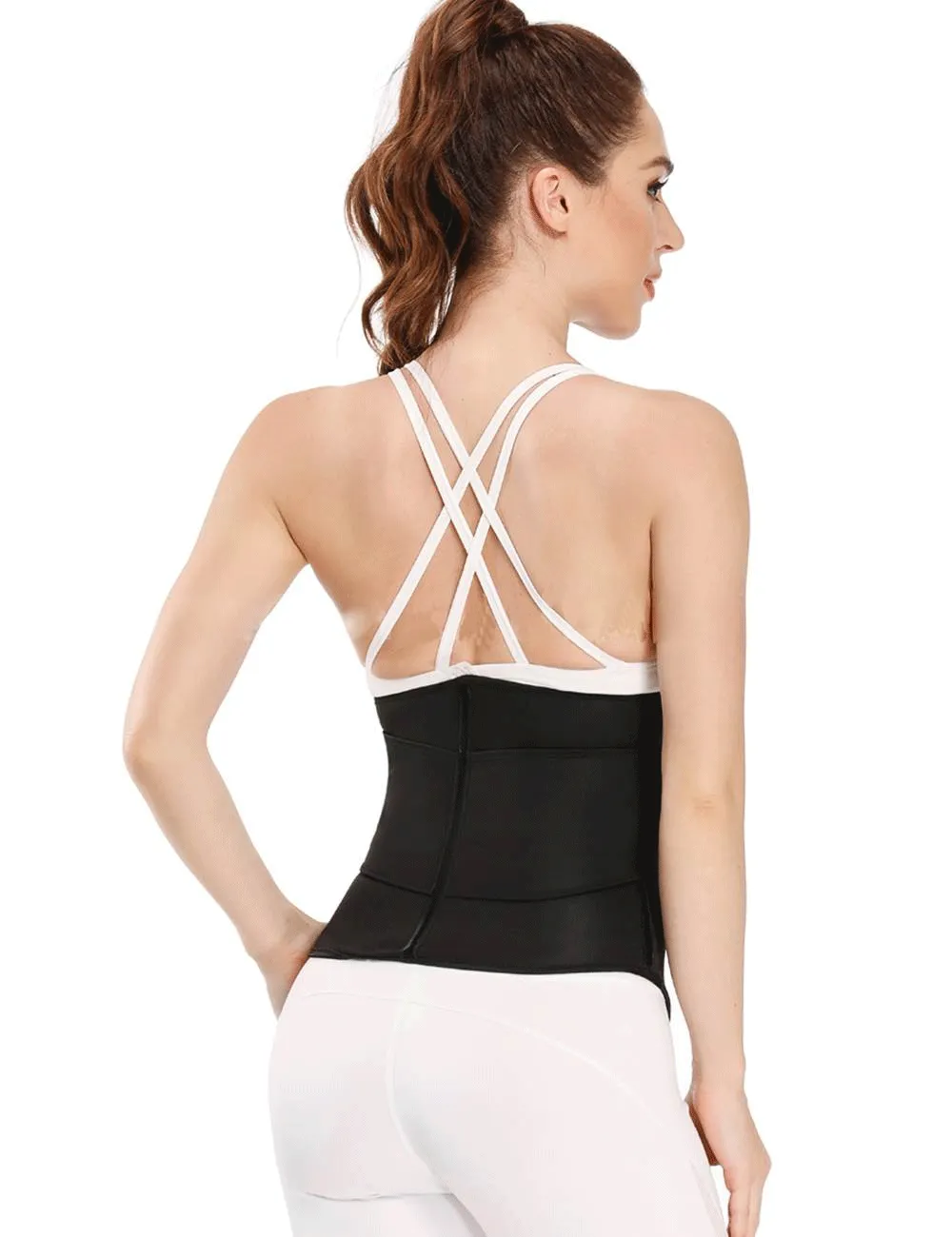 Zippered Belt 9 Steel Bones Neoprene Fitness Waist Trainer