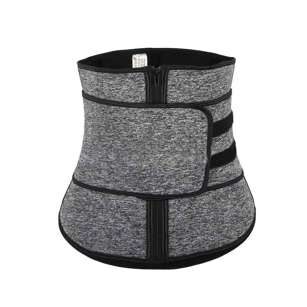 Zippered Belt 9 Steel Bones Neoprene Fitness Waist Trainer