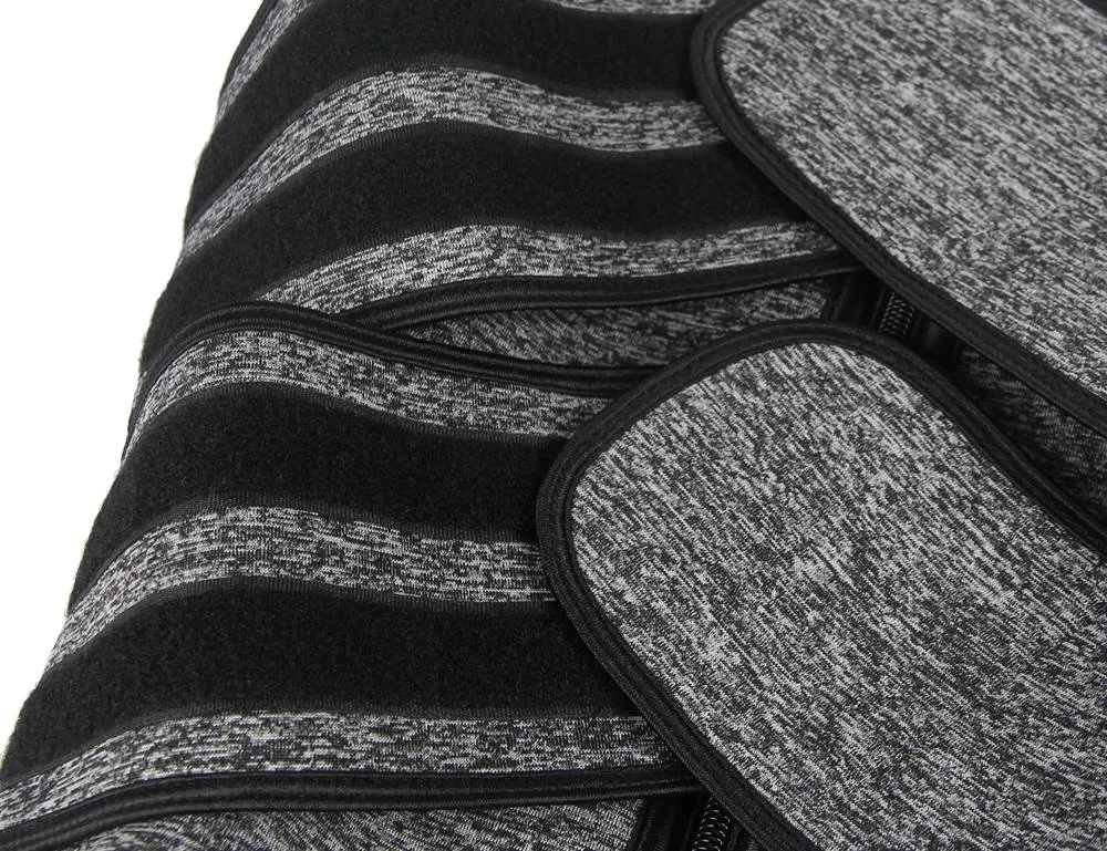 Zippered Double Belt 9 Steel Bones Neoprene Fitness Waist Trainer